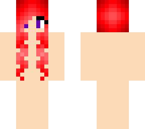 girl with red hair skin base