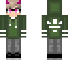 green adidas hoodie demon boy