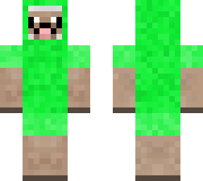 mustache green sheep