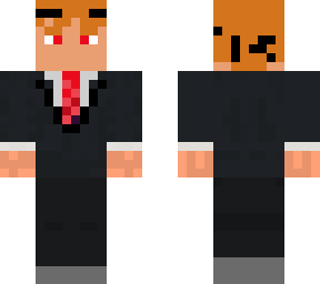 red head business suit