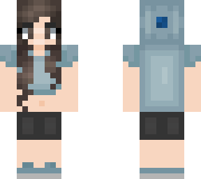 whale girl in shorts
