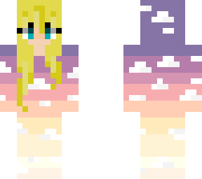 blonde cloud girl