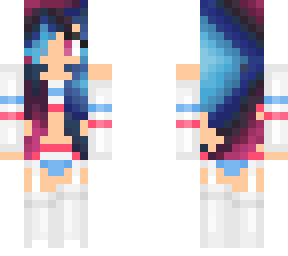 blue and pink