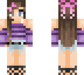 purple and pink girl