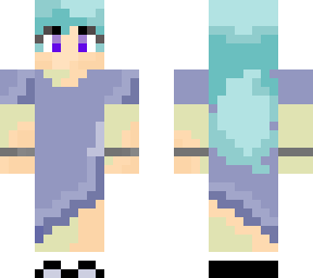 blue haired girl
