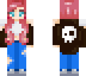 city girl- skull logo