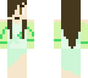 girl in green dress