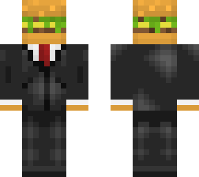 hamburger with a suit