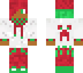 red and green creeper boy
