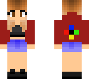 red hoodie girl