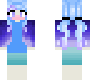 blue and purple girl (reuploaded)