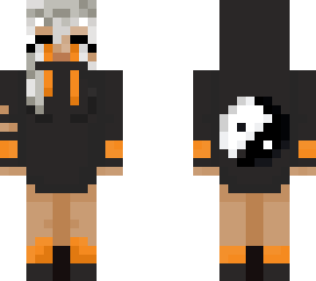 orange hoodie girl
