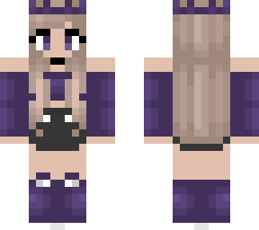 purple doll - belly shirt - dark shorts
