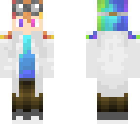 rainbow hair scientist