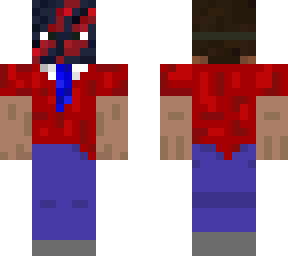 red steve with mask