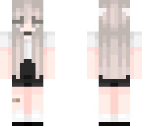 simple white & black outfit