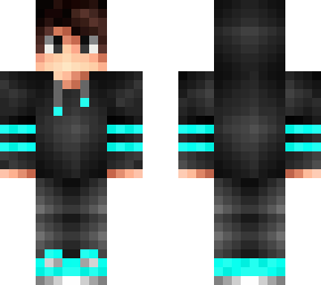 teal pvp skin with hoodie