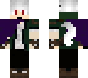 white wolf boy with red eyes