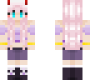 zero two purple summer outfit