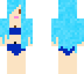 blue bikini