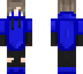 blue hoodie