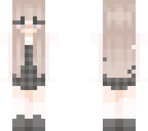 gray plaid girl