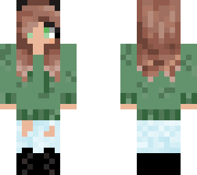 green hoodie