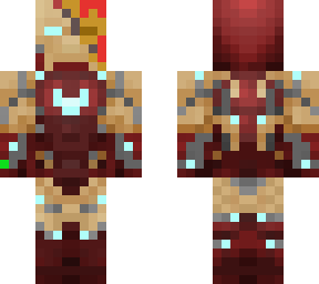 iron-man with all infinity stones and half of his helmet.
