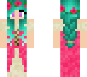 pink medieval dress