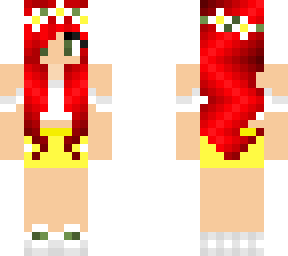 red hair flower girl
