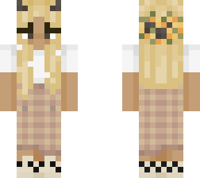 spring brown girl with blonde hair