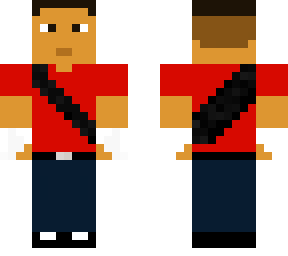 survivor with red shirt