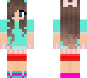 the girl with the red skirt