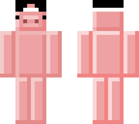 block pig w/ hat