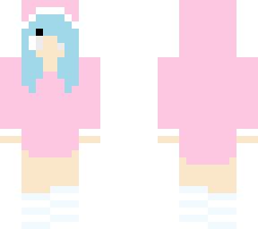 cute blue haired girl