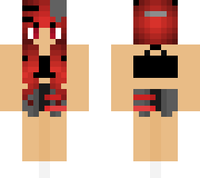 edit of red hair swimsuit