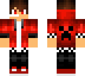 red creeper hoodie boy