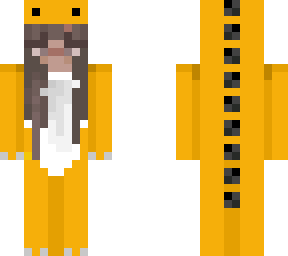 aesthetic yellow dino girl