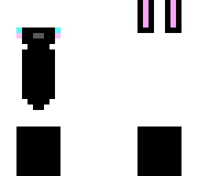 black and white bun