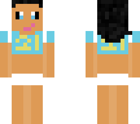 black haired woman in san diego chargers body paint