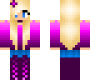 cute purple blonde
