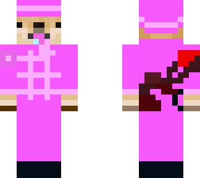pink and cute doge