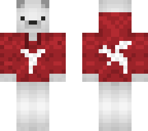 red hoodie ice bear