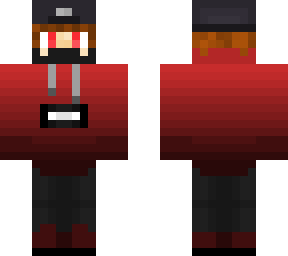 red hoodied dude w/ hat and bandanna