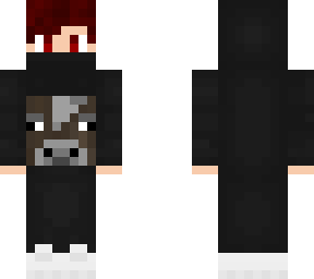 vacas skin dark red hair mask no gloves