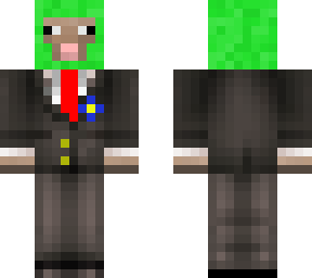lime sheep  in a suit