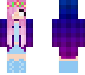 cute flower girl in cool tones