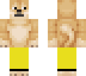 doge with yellow pants