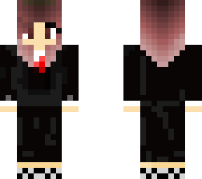 e girl with suit