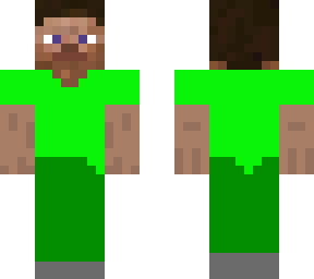 green and yellow steve